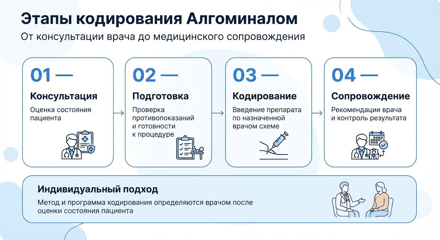 Кодирование препаратом «Алгоминал» в Ткуарчале инфографика